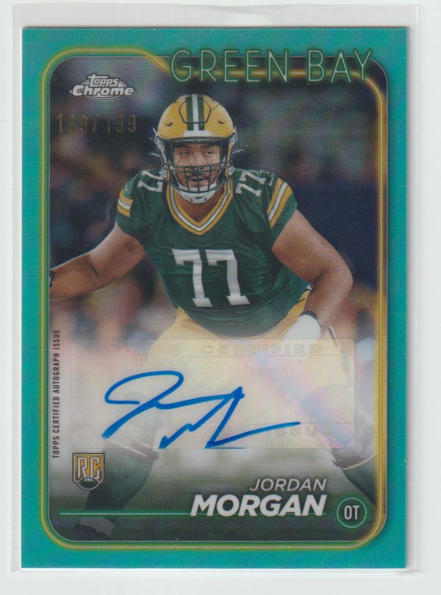 Rookie Autographs RA-JMO Jordan Morgan, Green Bay Packers 169/199