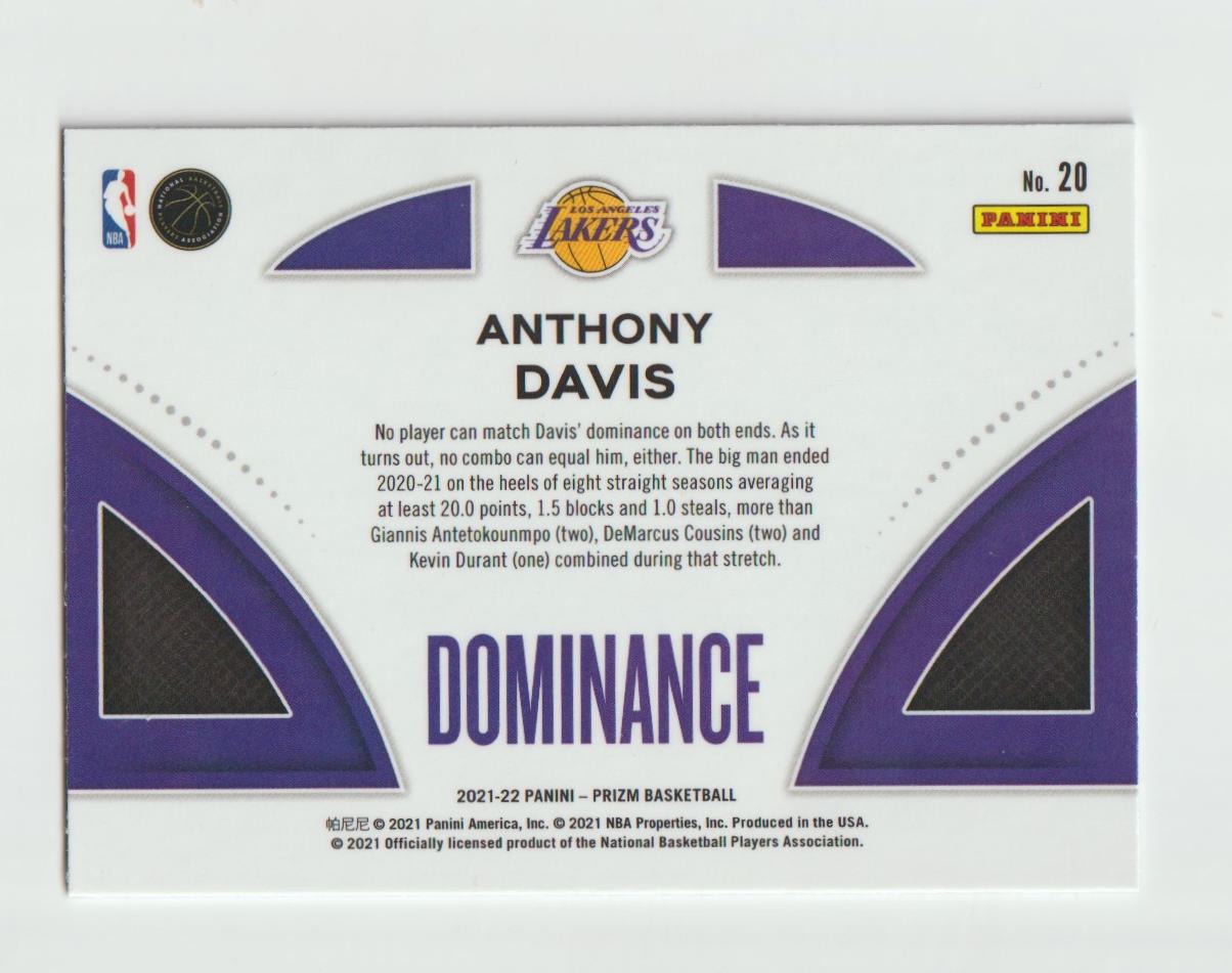 Dominance 020 Anthony Davis - Los Angeles Lakers