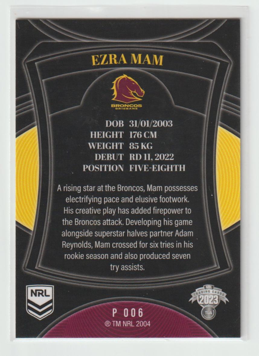 P006 EZRA MAM - Brisbane Broncos Silver Special