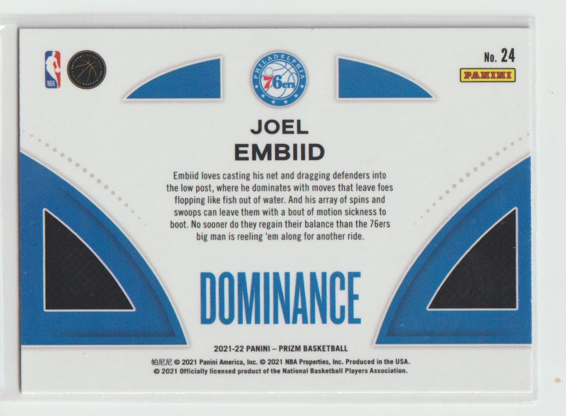 Dominance 024 Joel Embiid - Philadelphia 76ers
