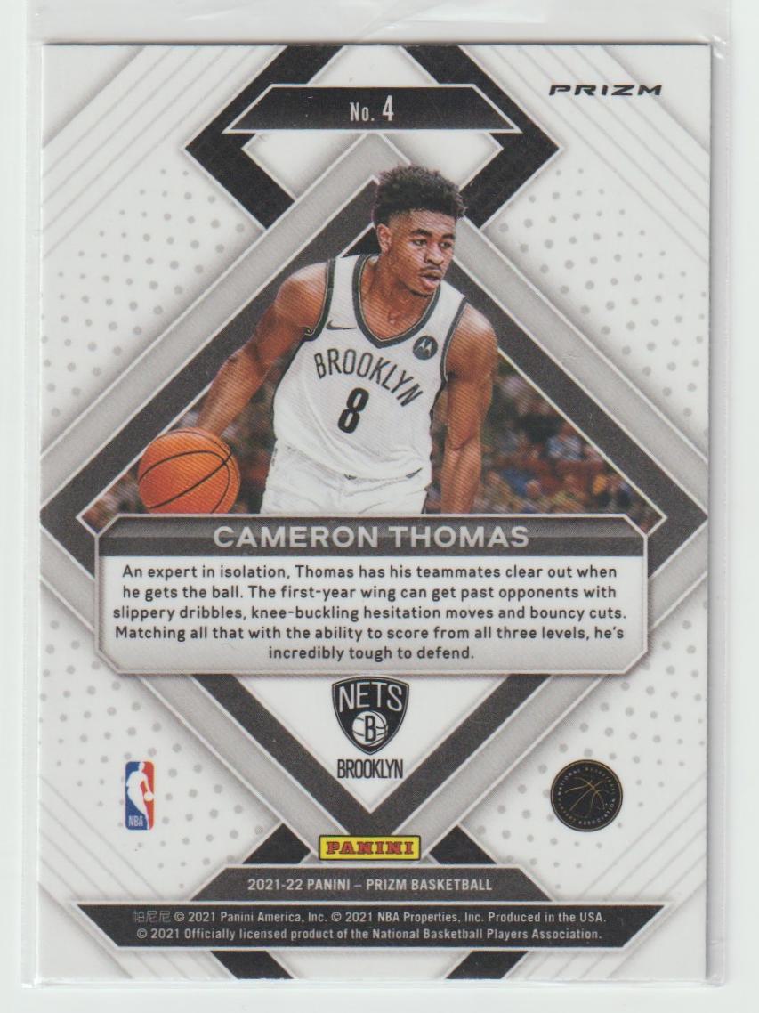 Emergent 004 Cameron Thomas - Brooklyn Nets Green Wave Prizm