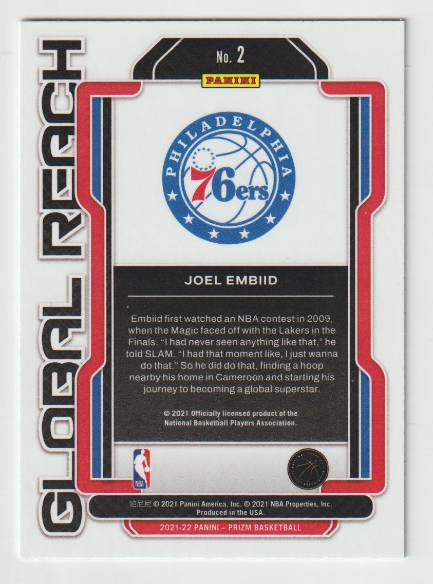 Global Reach 002 Joel Embiid - Philadelphia 76ers