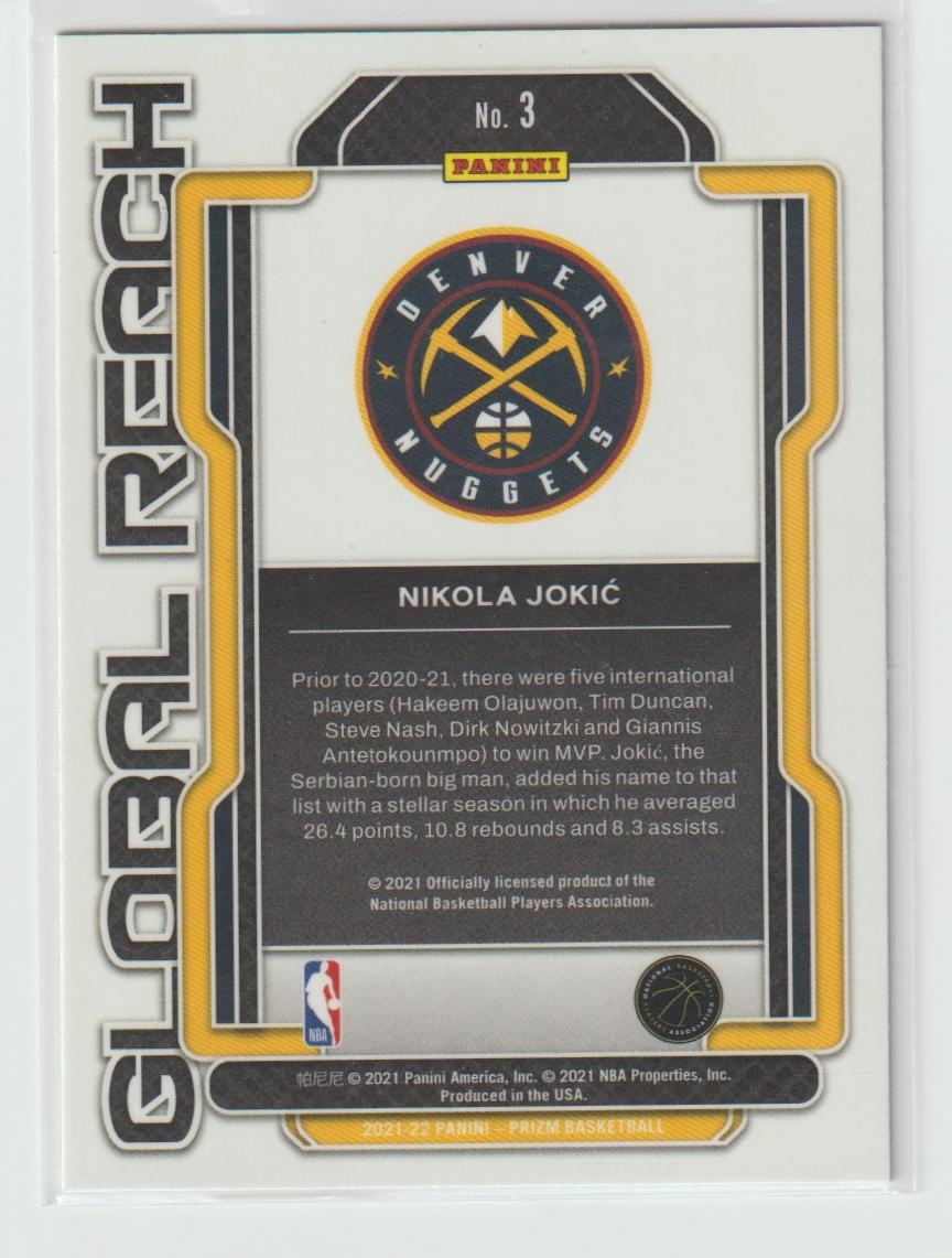 Global Reach 003 Nikola Jokic - Denver Nuggets