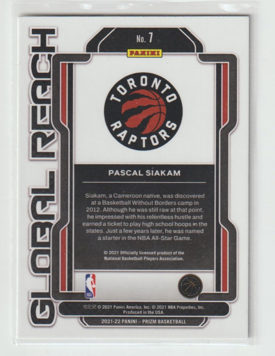 Global Reach 007 Pascal Siakam - Toronto Raptors
