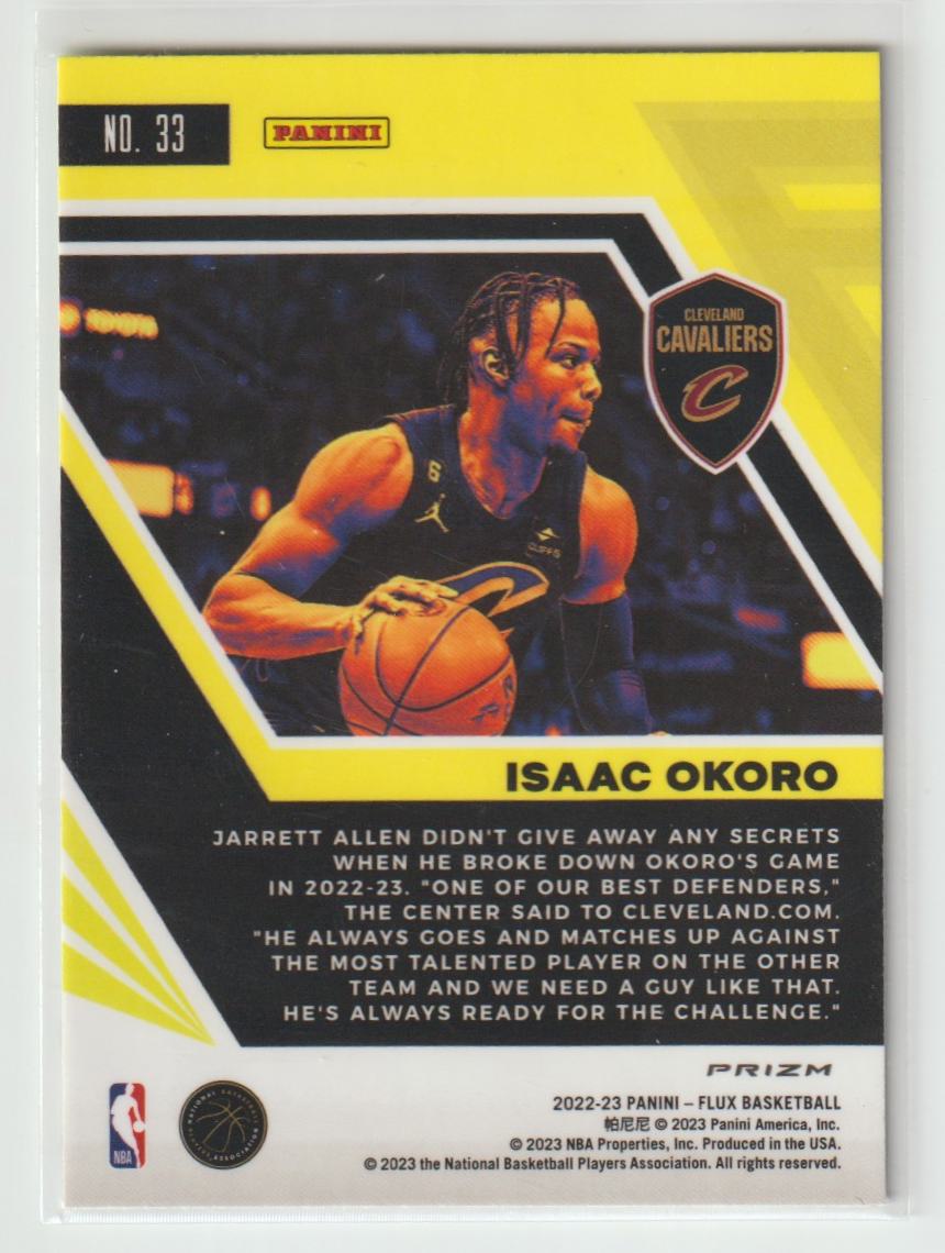 033 Isaac Okoro - Cleveland Cavaliers Silver
