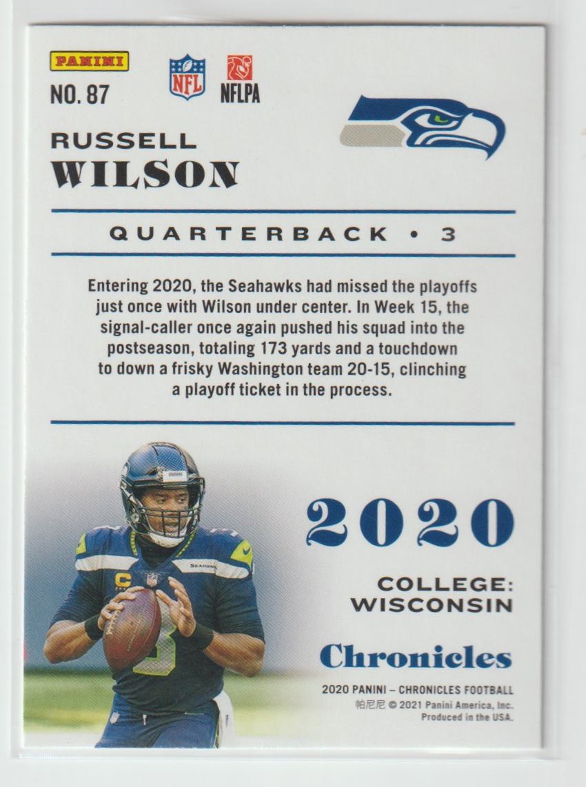 087 Russell Wilson - Seattle Seahawks Pink