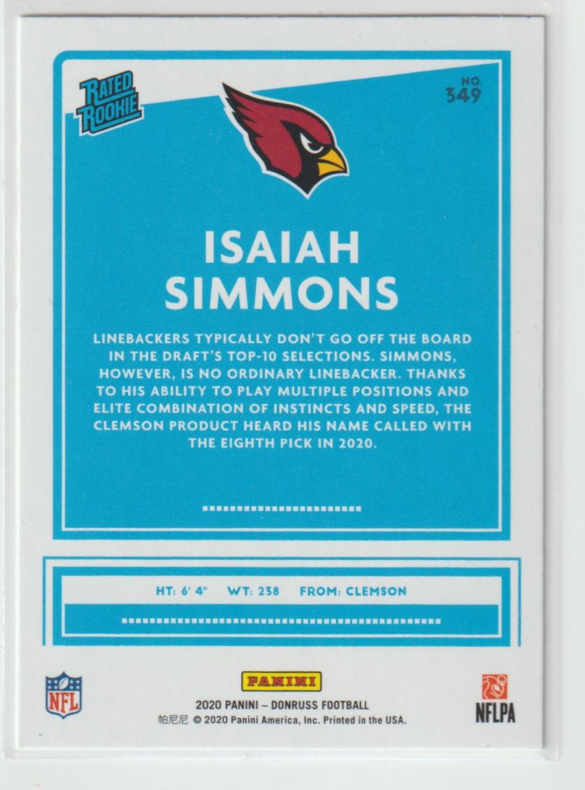 349 Isaiah Simmons - Arizona Cardinals