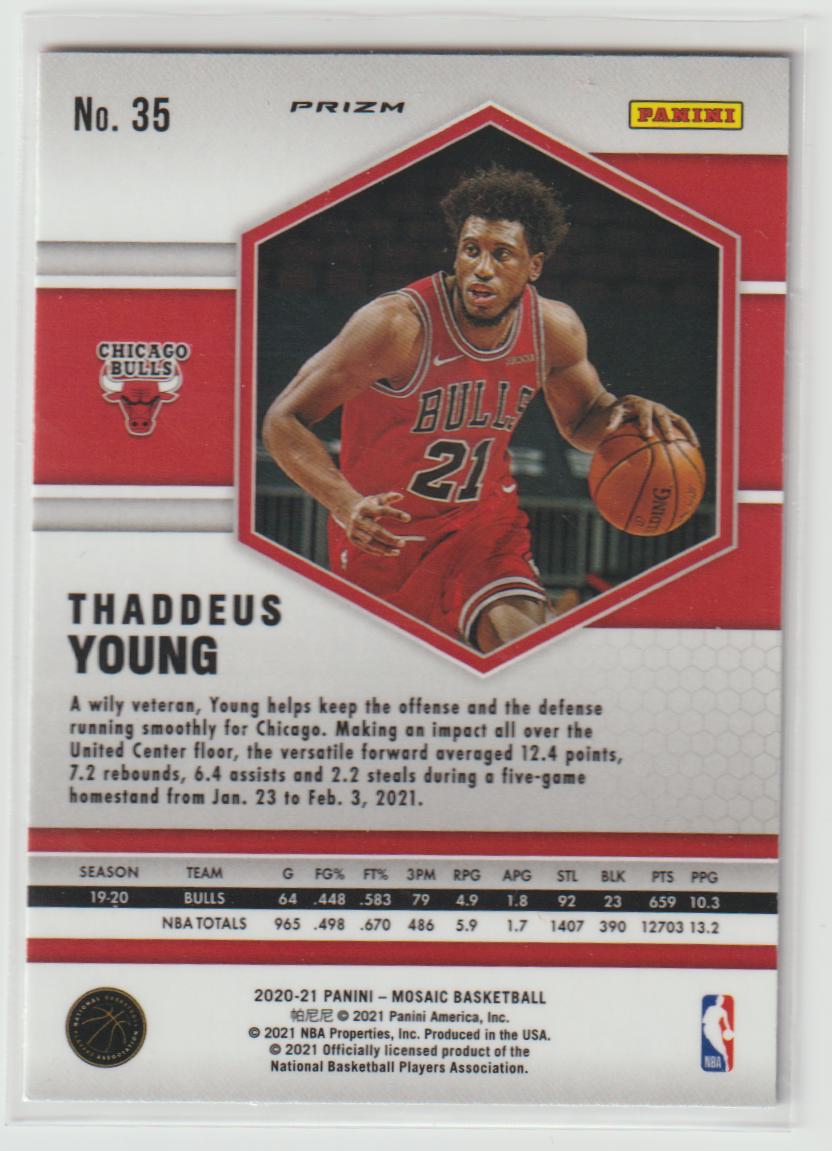 035 Thaddeus Young - Chicago Bulls Camo Pink