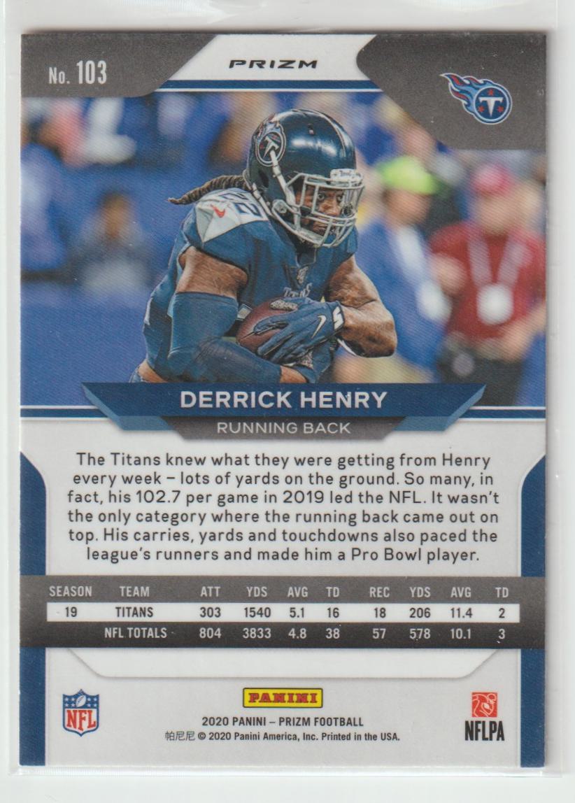 103 Derrick Henry Tennessee Titans Red Ice