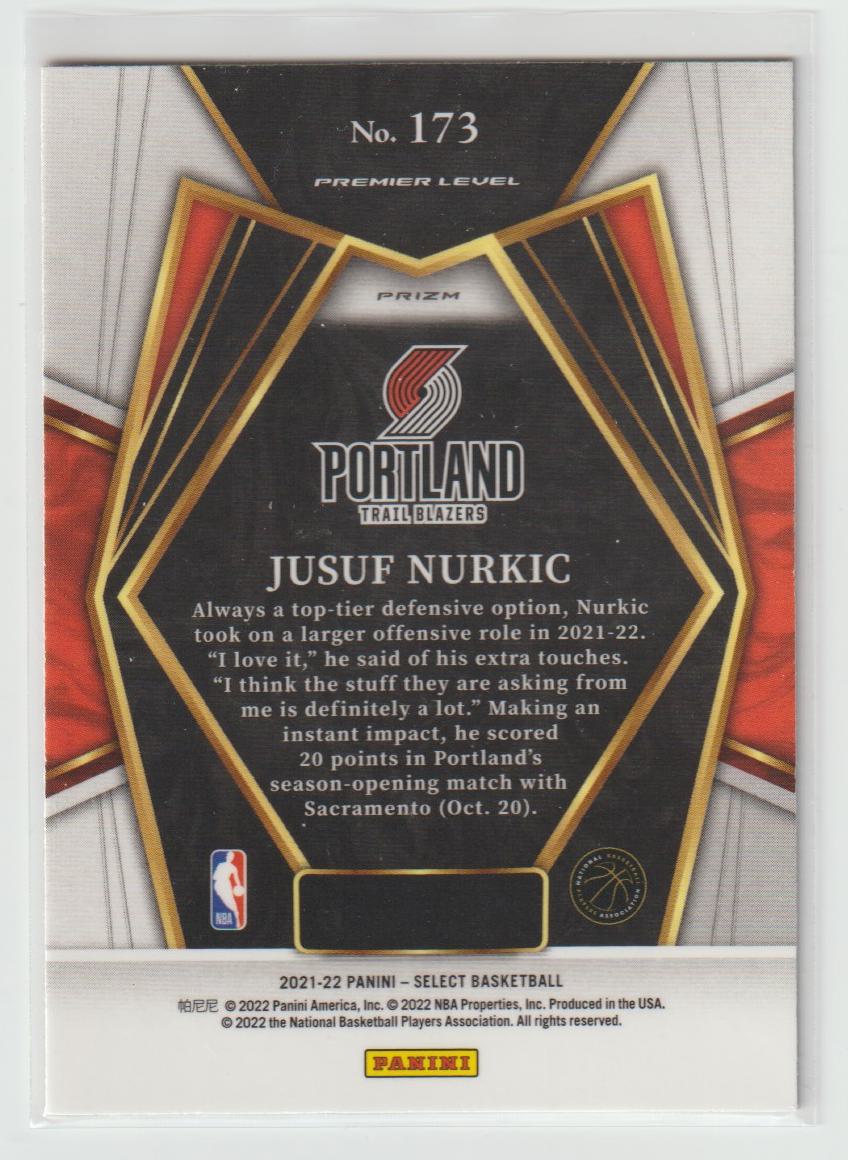 173 Jusuf Nurkic - Portland Trail Blazers Red Wave