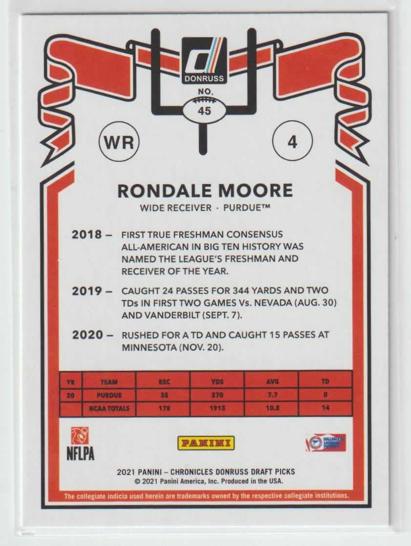 045 Rondale Moore - Purdue Boilermakers