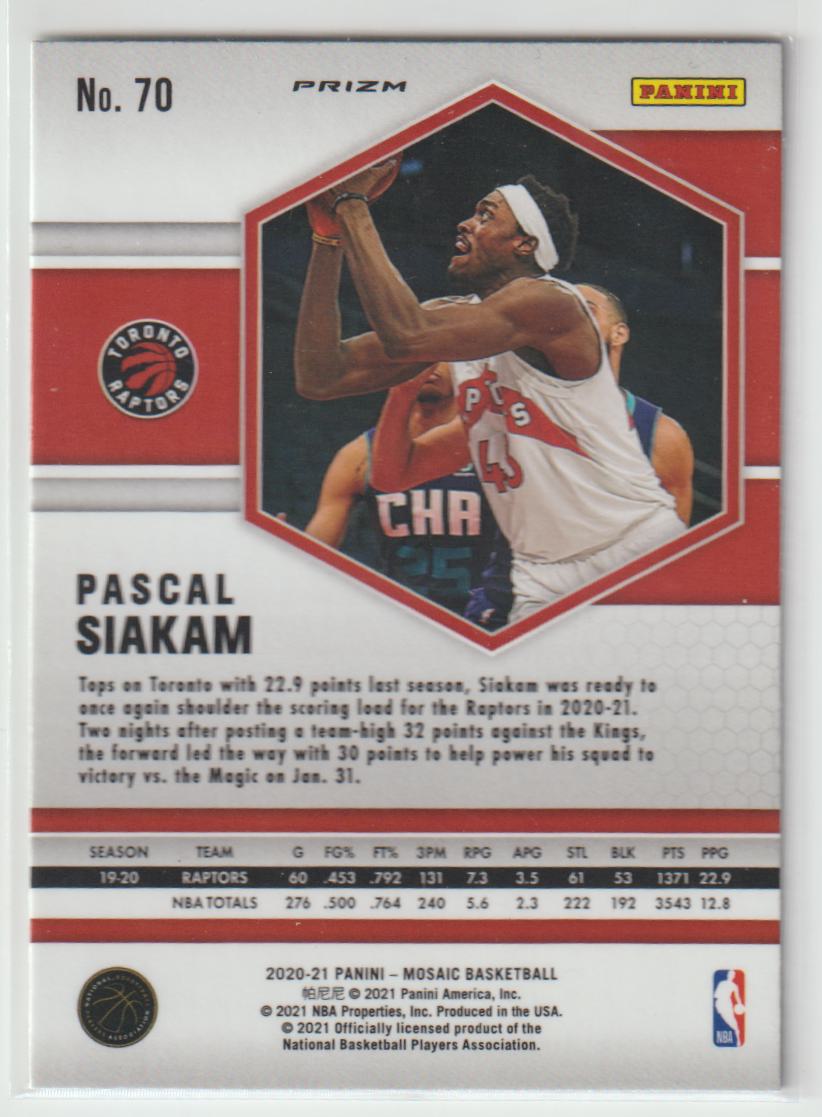 070 Pascal Siakam - Toronto Raptors Reactive Blue