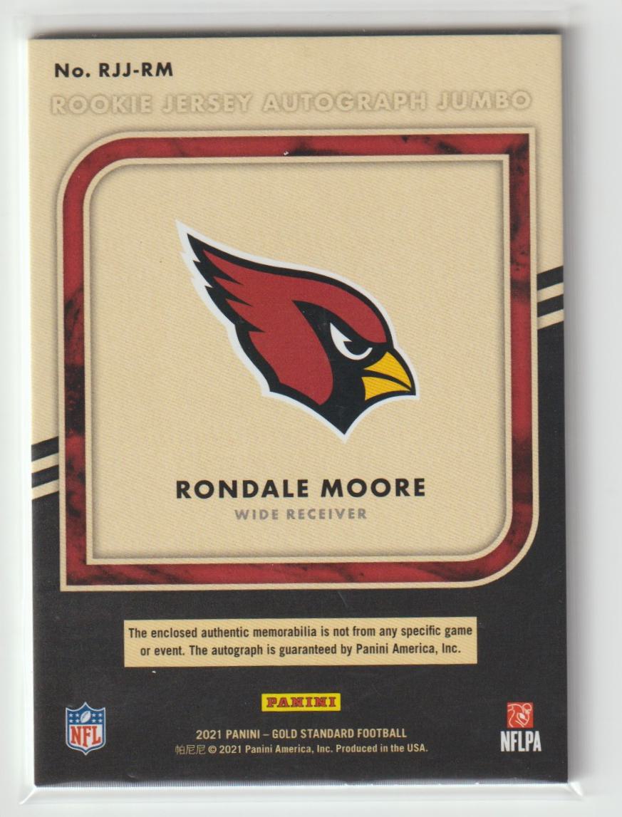 Rookie Jersey Autograph Jumbo RJJ-RM Rondale Moore - Arizona Cardinals 110/149