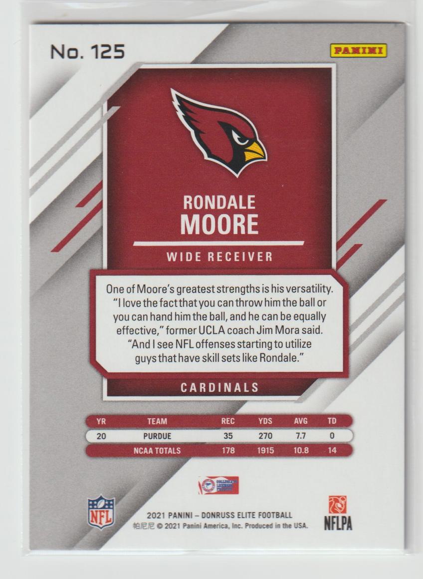 125 Rondale Moore - Arizona Cardinals 331/999