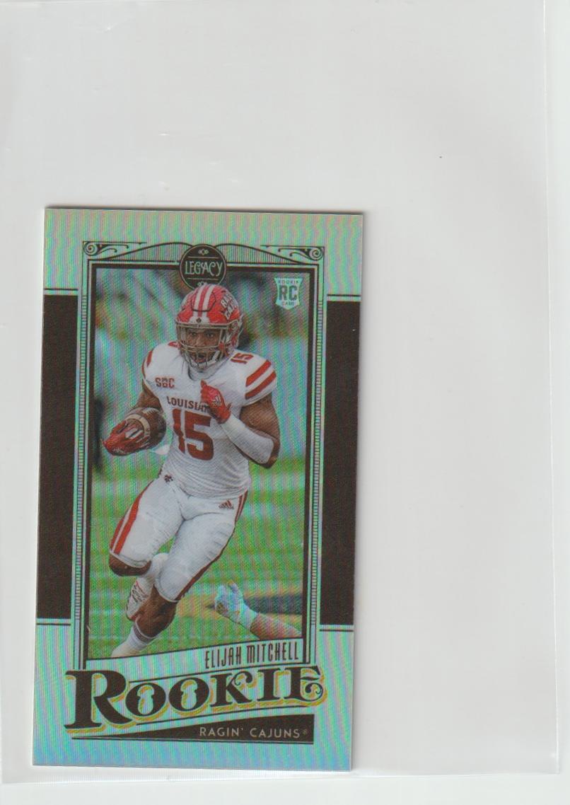 188 Elijah Mitchell - Louisiana Ragin' Cajuns Premium Edition Mini Silver