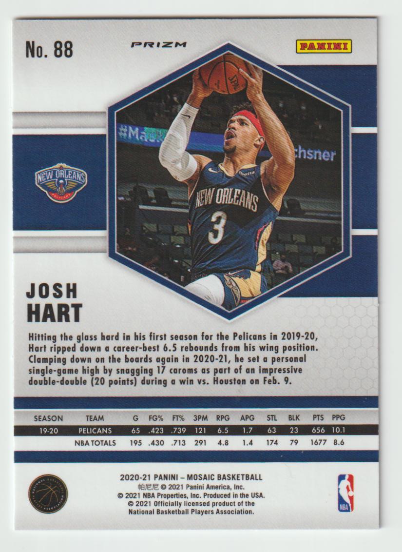 088 Josh Hart - New Orleans Pelicans Silver