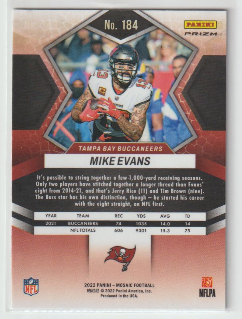 184 Mike Evans - Tampa Bay Buccaneers Camo Pink