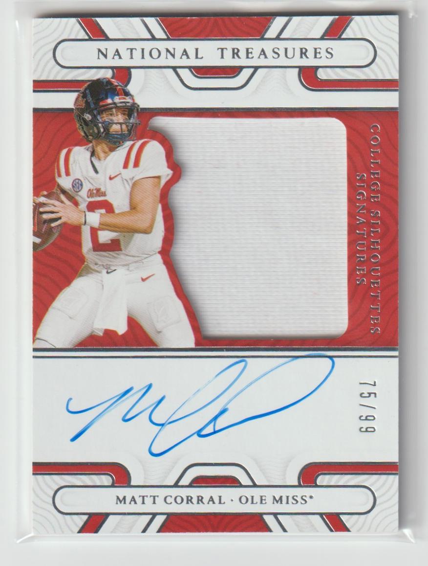 College Silhouettes Signatures SS-MCO Matt Corrall Ole Miss 75/99