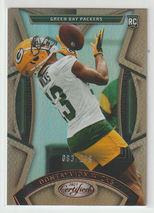 152 Dontayvion Wicks - Green Bay Packers Bronze 63/275