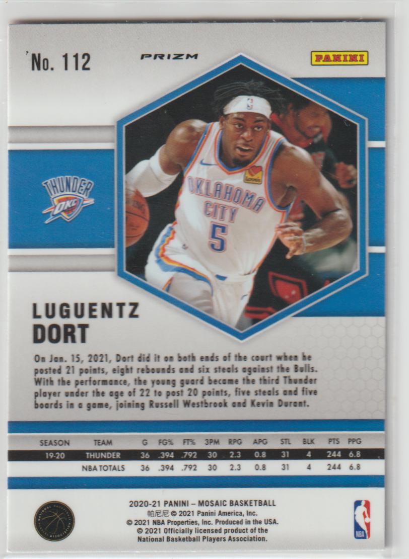112 Luguentz Dort - Oklahoma City Thunder Camo Pink