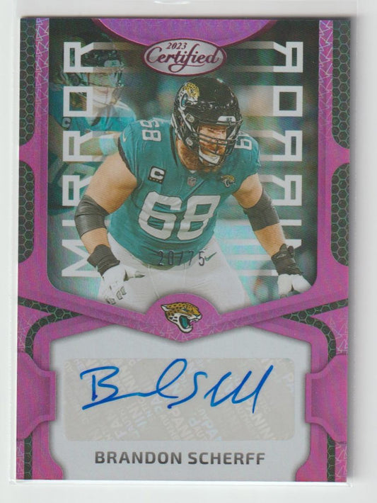 Mirror Signatures MS87 Brandon Scherff - Jacksonville Jaguars Pink 20/75