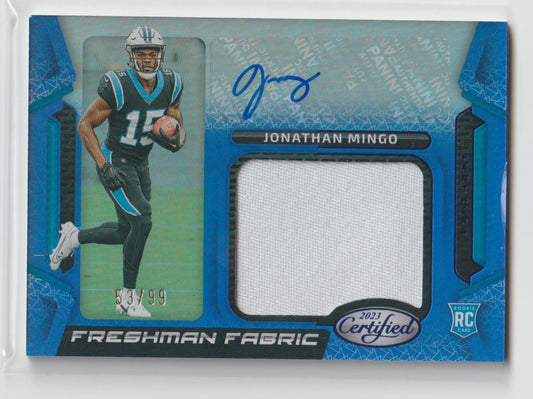 Freshman Fabric FFMS-6 Jonathan Mingo - Carolina Panthers Blue 53/99