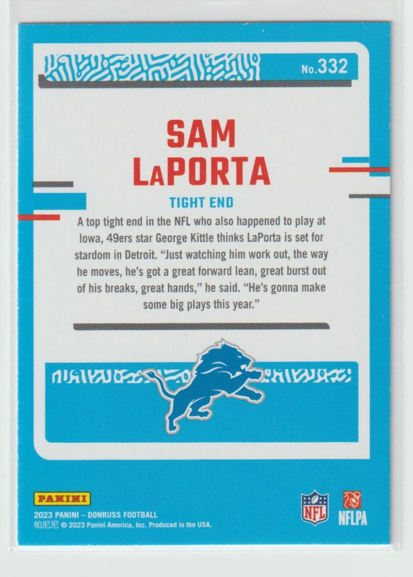 332 Sam LaPorta, Detroit Lions