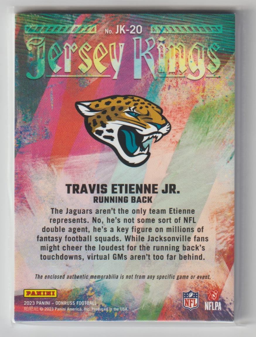Jersey Kings JK-20 Travis Etienne Jr., Jacksonville Jaguars Studio Series 36/100