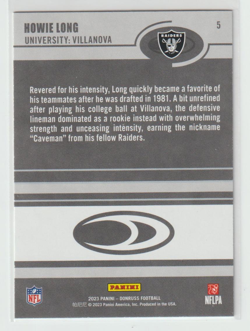 Retro 2003 005 Howie Long, Los Angeles Raiders