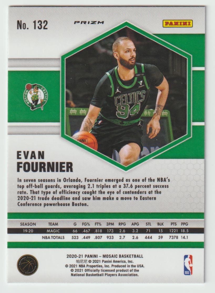 132 Evan Fournier - Boston Celtics Red Wave