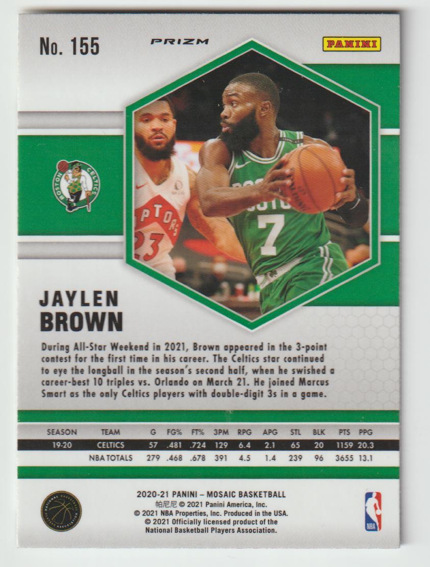 155 Jaylen Brown - Boston Celtics Silver