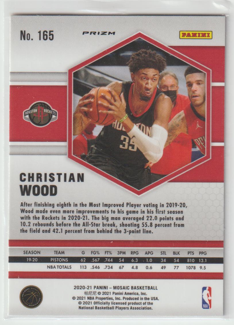 165 Christian Wood - Houston Rockets Reactive Blue