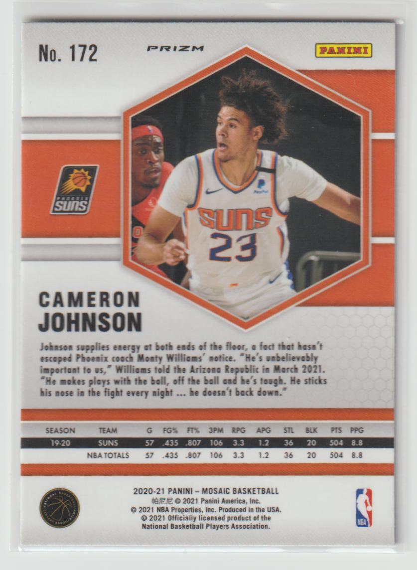 172 Cameron Johnson - Phoenix Suns Green