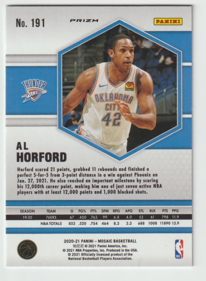 191 Al Horford - Oklahoma City Thunder Green