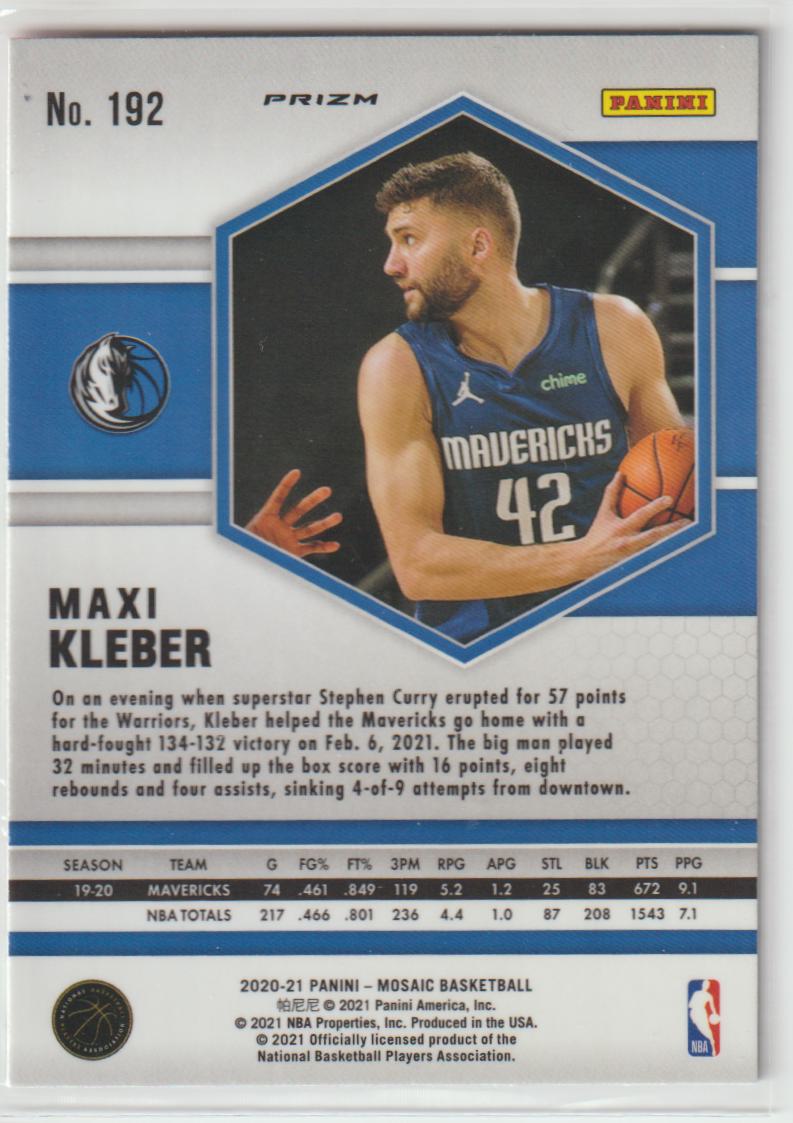 192 Maxi Kleber - Dallas Mavericks Camo Pink