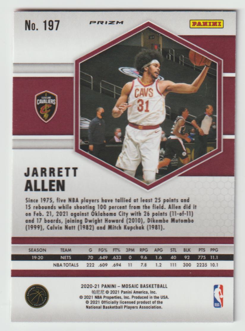 197 Jarrett Allen - Cleveland Cavaliers Camo Pink