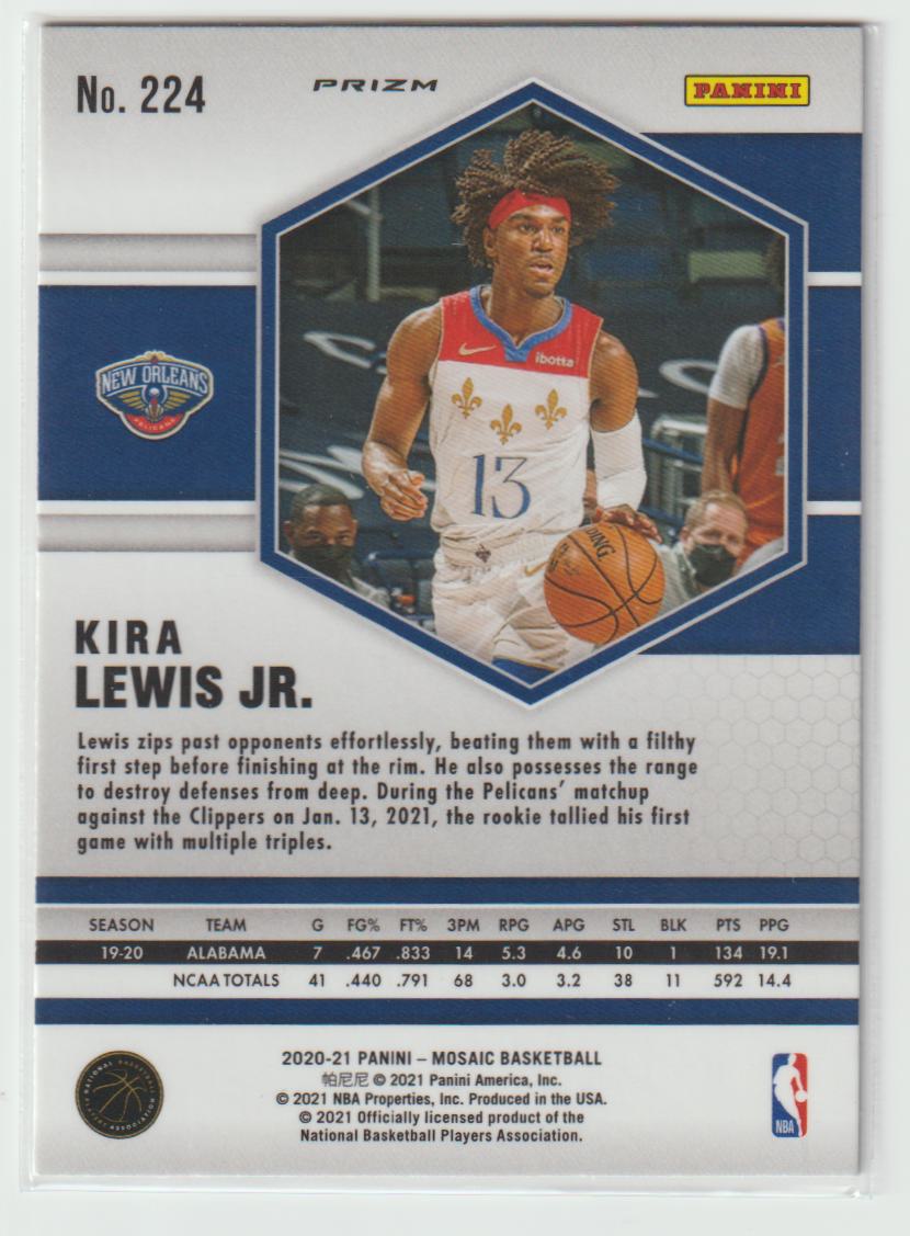 224 Kira Lewis Jr. - New Orleans Pelicans Camo Pink