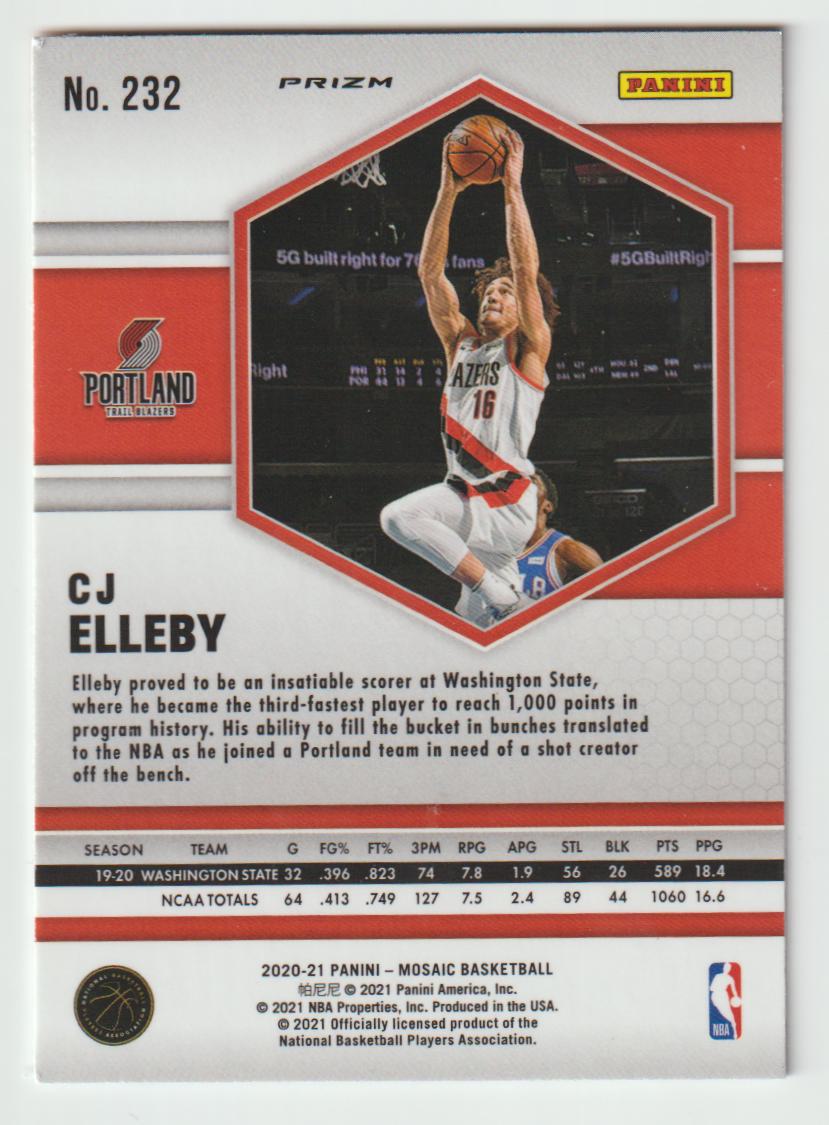232 CJ Elleby - Portland Trail Blazers Camo Pink