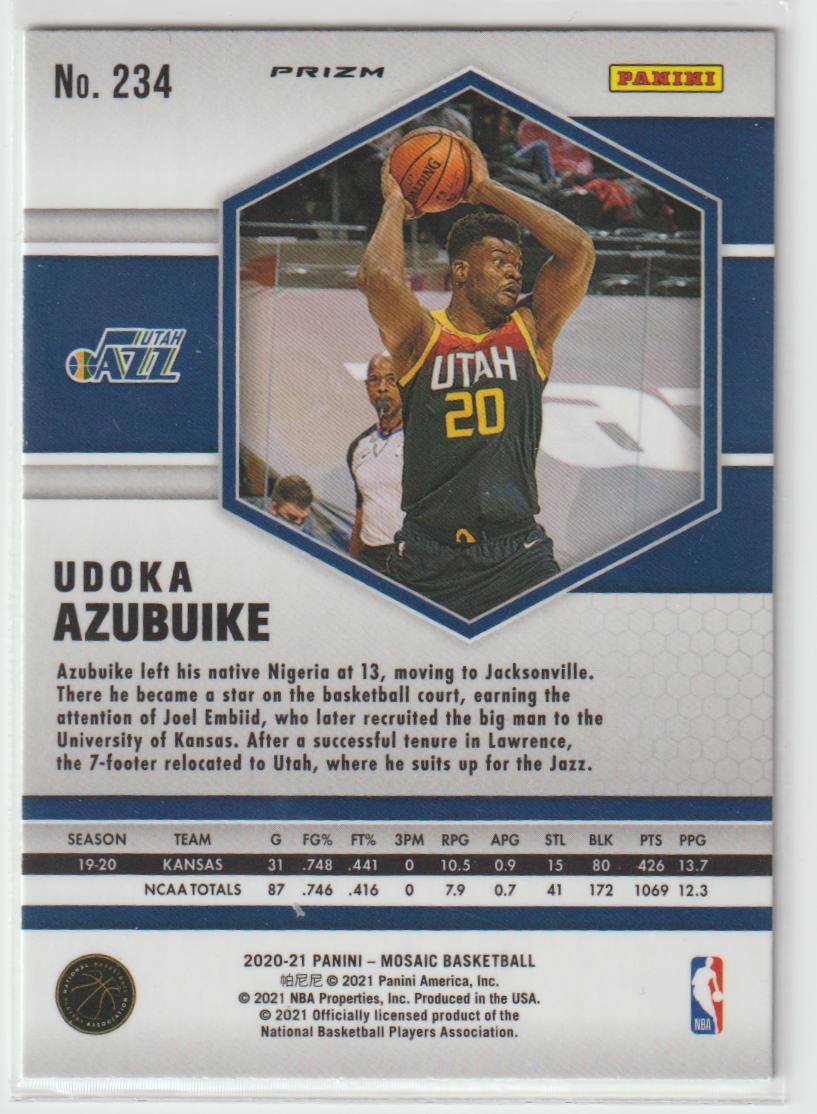 234 Udoka Azubuike - Utah Jazz Camo Pink