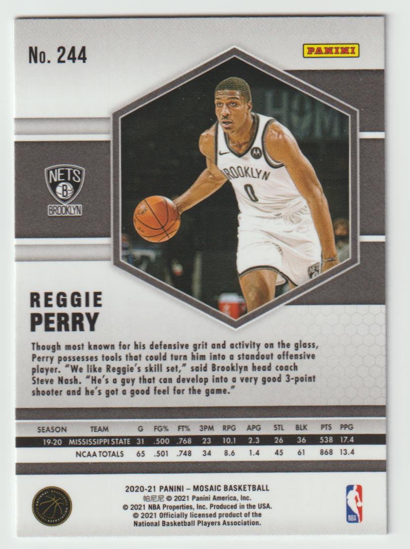 244 Reggie Perry - Brooklyn Nets Mosaic
