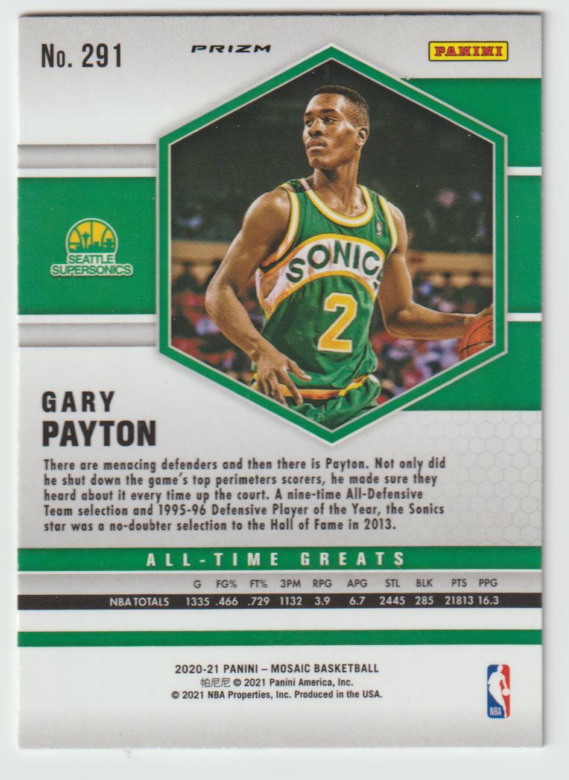291 Gary Payton - Seattle Supersonics Camo Pink