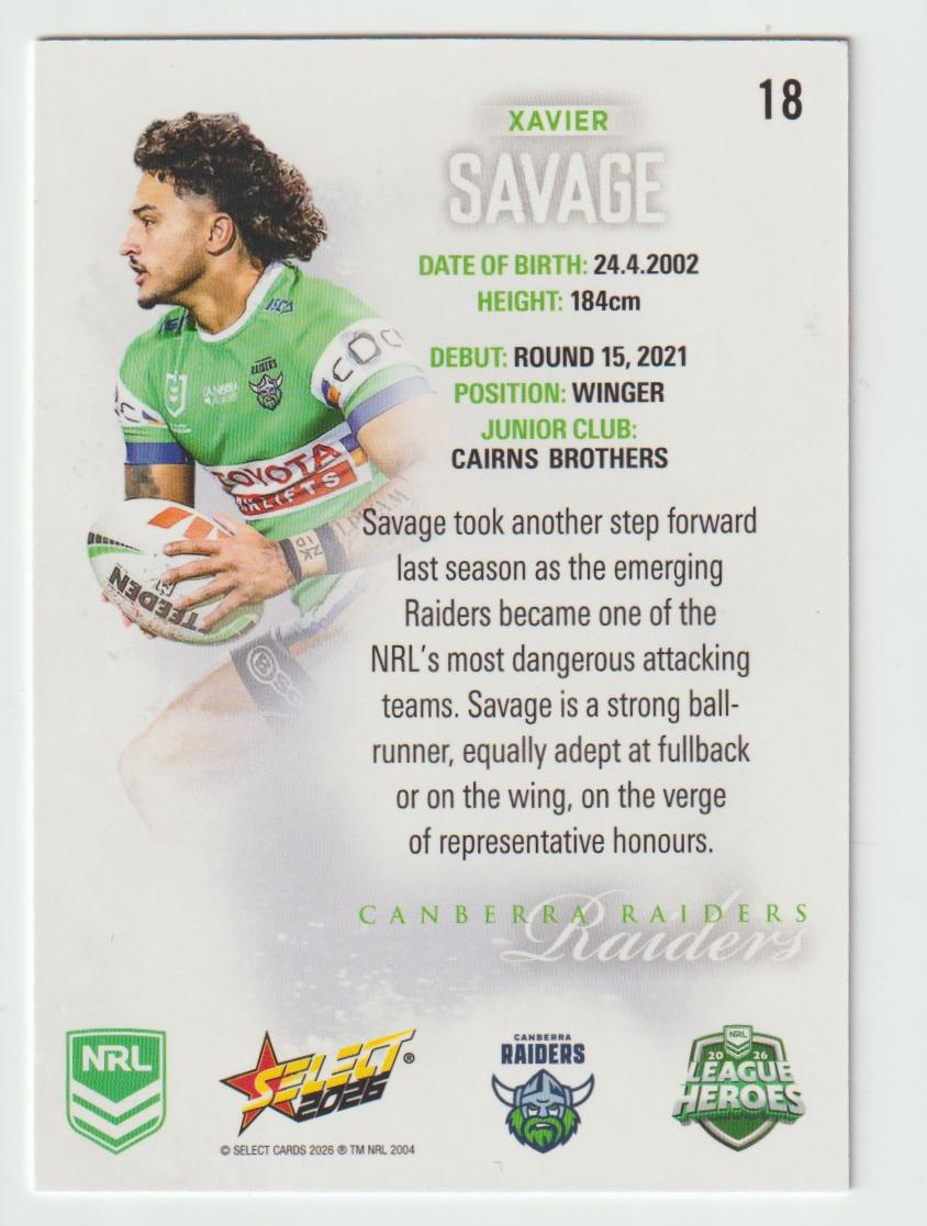 018 Xavier Savage