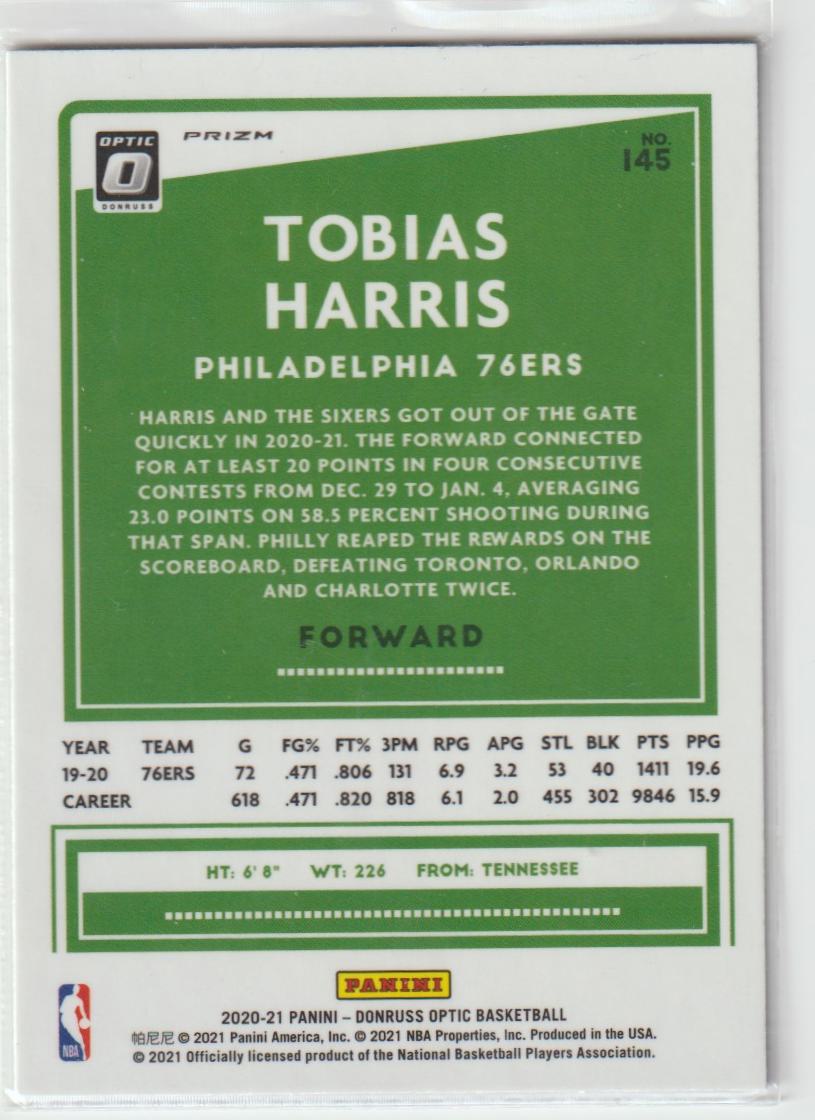 145 Tobias Harris - Philadelphia 76ers Purple