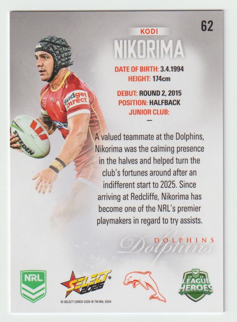 062 Kodi Nikorima Hobby Silver