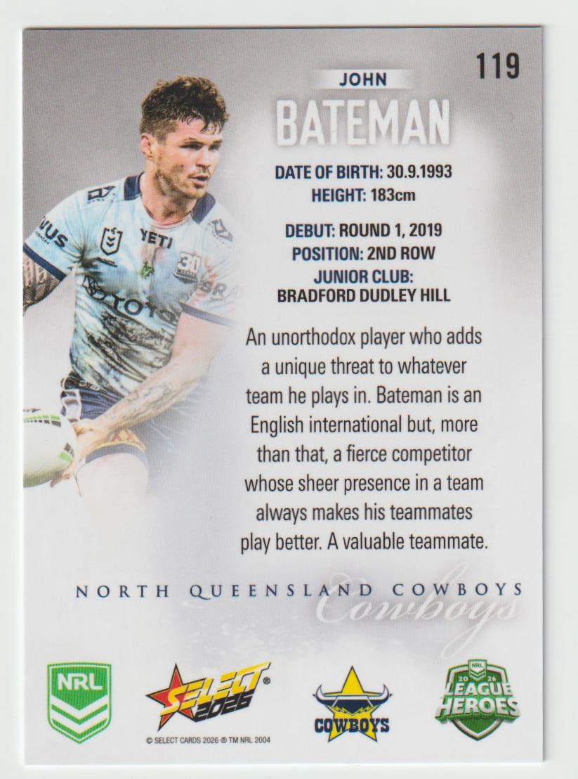 119 John Bateman Hobby Silver