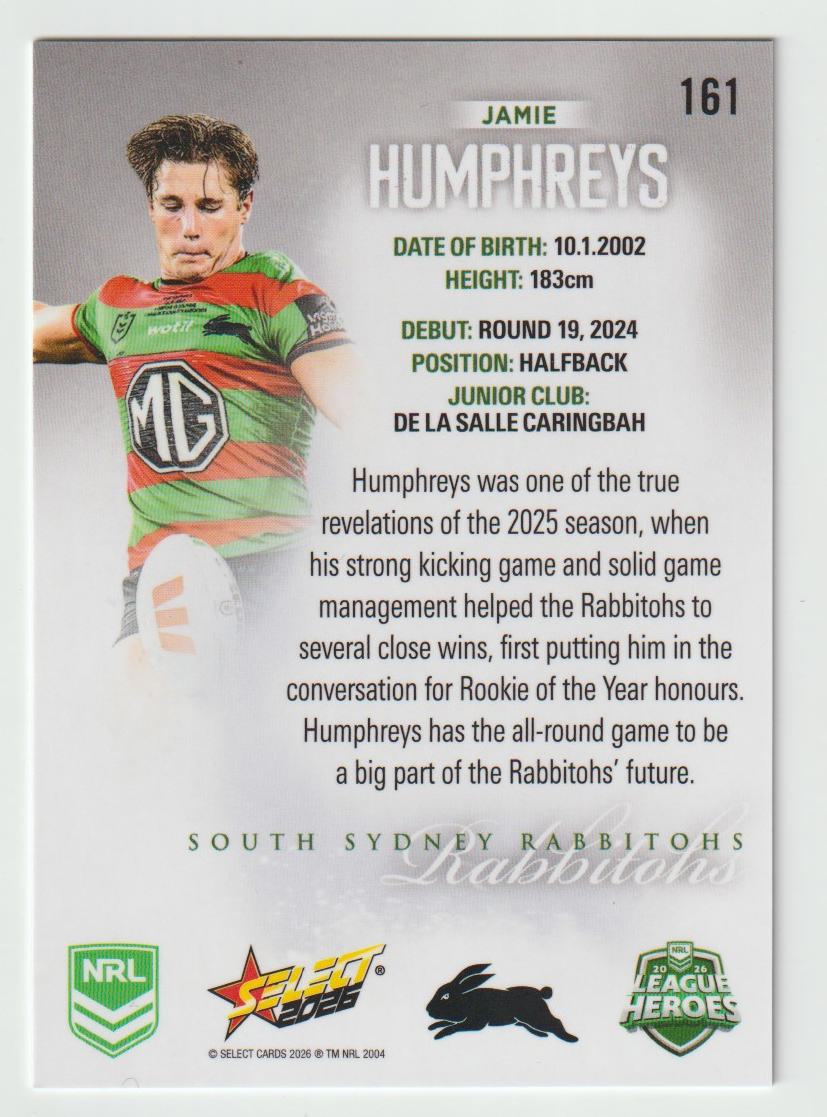 161 Jamie Humphreys Hobby Silver