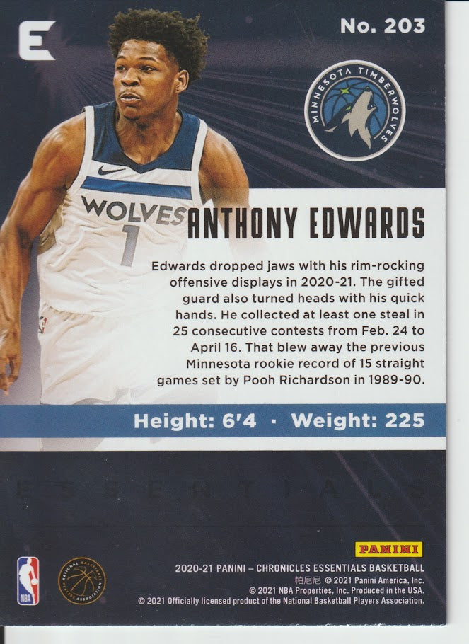203 Anthony Edwards - Minnesota Timberwolves