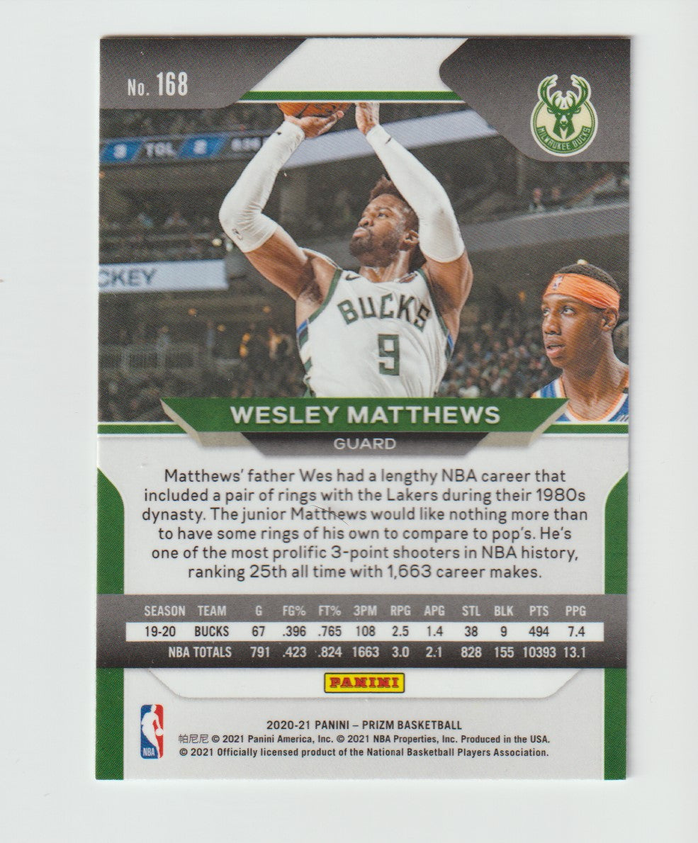 168 Wesley Matthews - Milwaukee Bucks