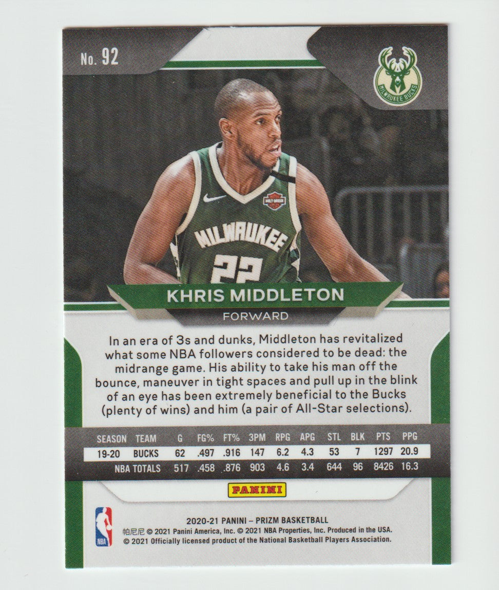092 Khris Middleton - Milwaukee Bucks