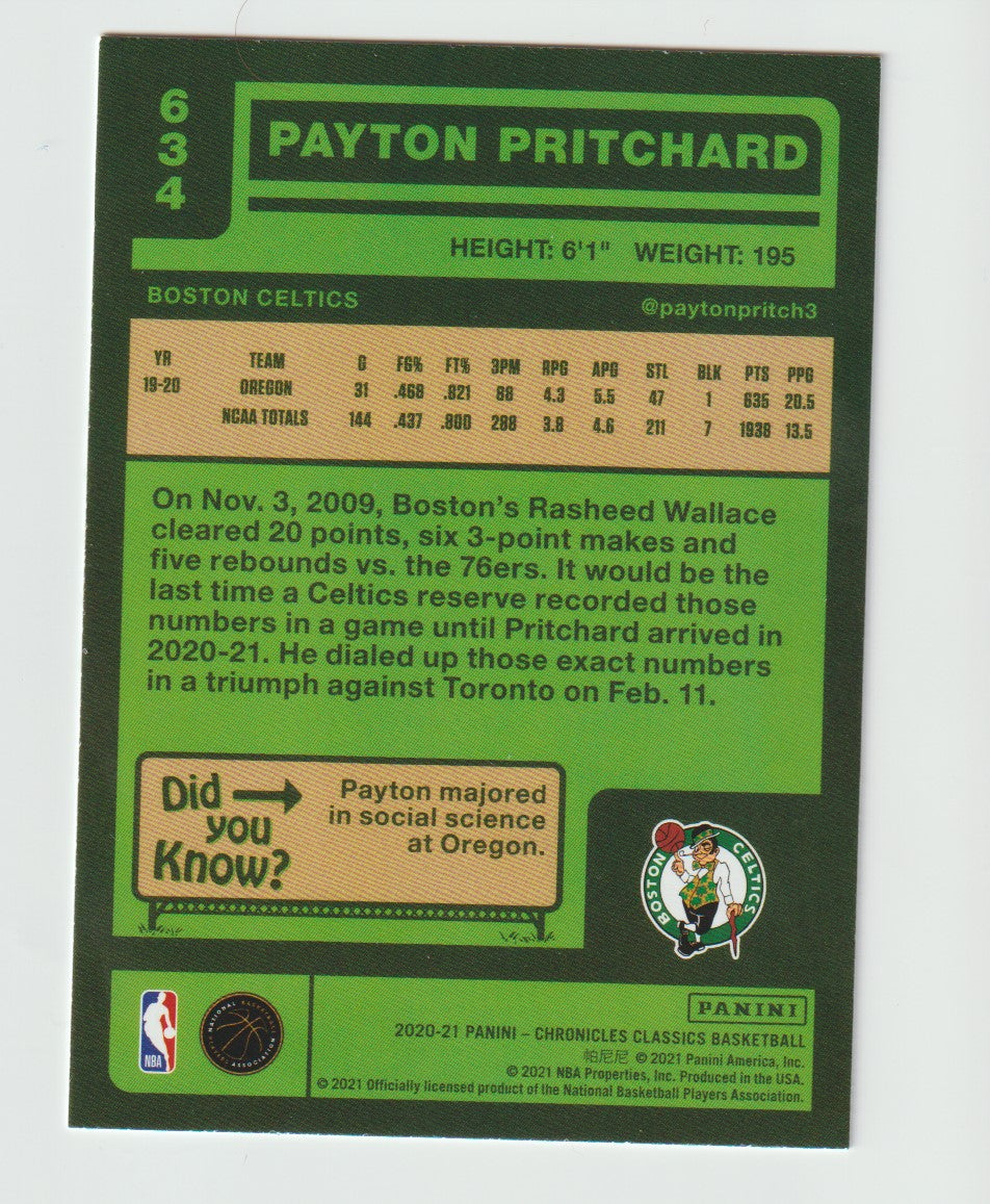 634 Payton Pritchard - Boston Celtics